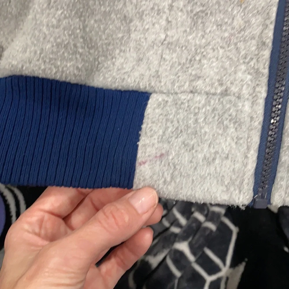 PENFIELD Vintage Men’s Jacket Gray & Navy Fleece Zippered XL - Picture 10 of 12